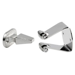 Fermaporte in acciaio inox 316 con rullini 37x29xh38mm N60341502930