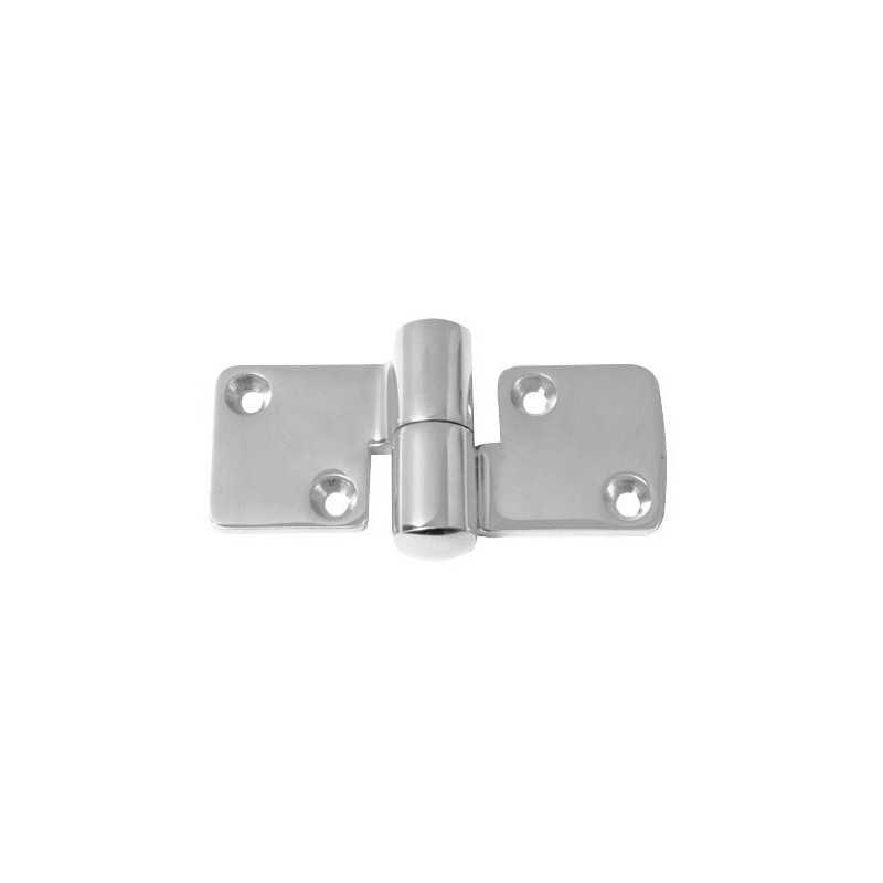 Cerniera inox sfilabile destra 100x50x5mm per porte e cofani amovibili