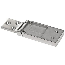 Cerniera a filo da incasso per portelli 75x35mm in inox OS3892502