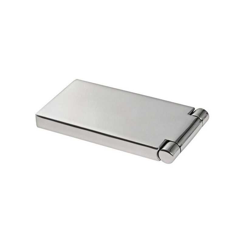 Cerniera a filo da incasso per portelli 100x50mm in inox OS3892503