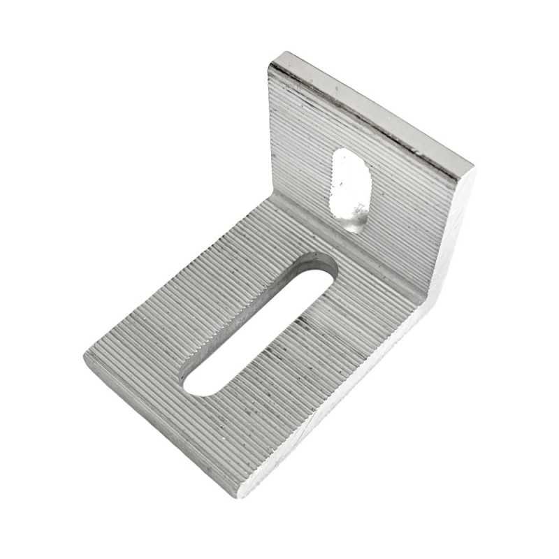 Piastra di supporto angolare in alluminio 58x38x40mm