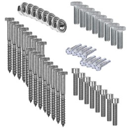 Fissaggio 3 pannelli h30 con staffe fisse per tetto inclinato 30mm