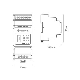 GoodWe GM1000 120A 40mA Smart Meter per impianti Monofase 230Vac