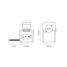 GoodWe GM1000 120A 40mA Smart Meter per impianti Monofase 230Vac