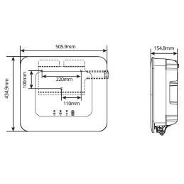 Goodwe GW6000-ES-20 6kW Inverter Ibrido 1-fase DC-SWITCH/WIFI/3P-METER