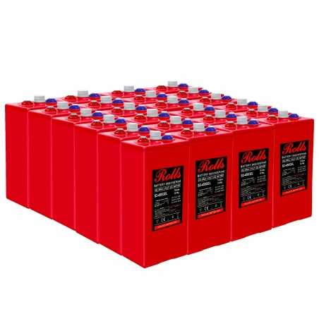 Rolls S2-486GEL Banco Batterie 32.06kWh 48V C100 Serie OpzV GEL