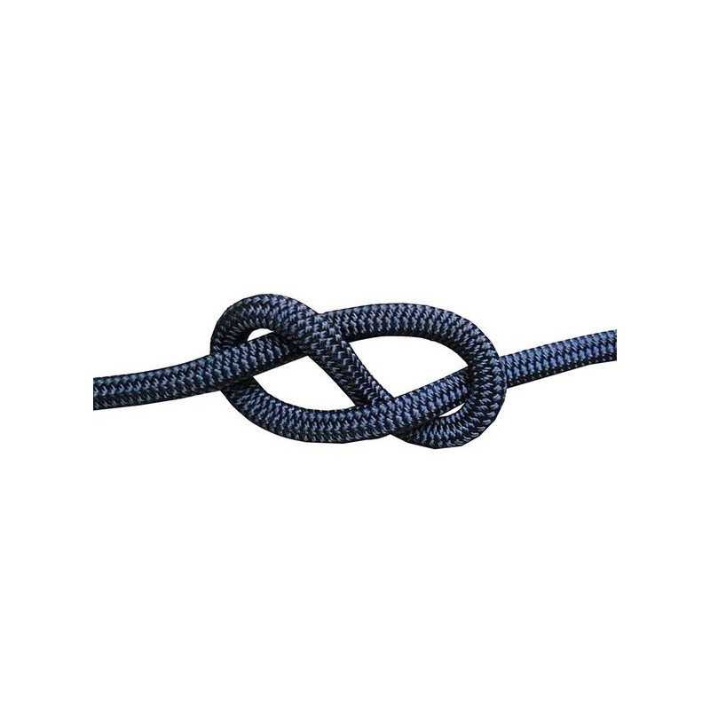 Bobina da 200mt Cima Ormeggio Doppia Treccia Blu Navy Ø14mm