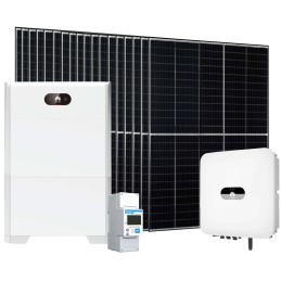 Kit OnGrid 1-fase 7.38kW Huawei Inverter 6kW Batteria 10kWh Meter 100A