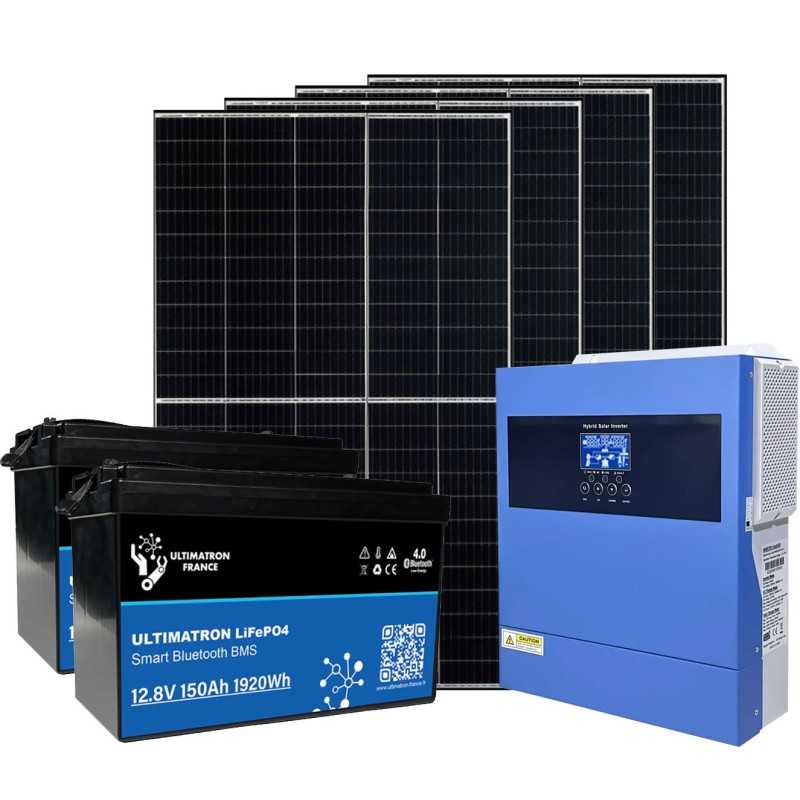 Kit Fotovoltaico 24V 1,6kW Inverter 3,6kW e Batterie LiFePo4 3.84Kwh