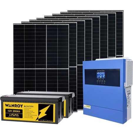 Kit OffGrid Baita 24V 3.2kW Inverter 3.6kW Batteria LiFePO4 5120Wh