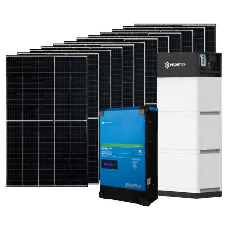 Kit OffGrid 48V Inverter All-in-One 5kW Pannelli 4.92kW Batteria 10kWh