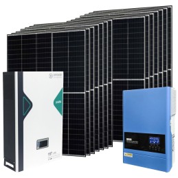 Kit Off Grid Baita Casa 48V 5.74kWh Inverter 6.2kVA Batteria 5.12kWh