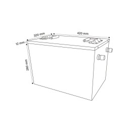 Ultimatron LiFePO4 48V 100Ah UBM-48-100 METAL+HEAT 51,2V Batteria BMS