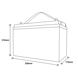 Ultimatron LiFePO4 150Ah 12.8V Batteria al Litio UBL-12-150-PRO BMS