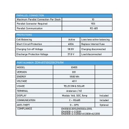 Zoxcell Supernova Batteria a Supercondensatori 48V 5,5kWh