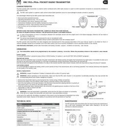 Quick RRC P02+ Trasmettitore radio di ancoraggio 2 canali 869MHz QP02