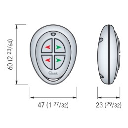 Quick RRC PT4+ Trasmettitore tascabile di manovra 4 Canali 869MHz QPT4