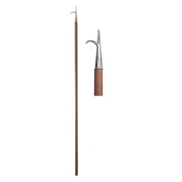 Mezzo marinaio fisso in legno 180/30 con gancio in ottone
