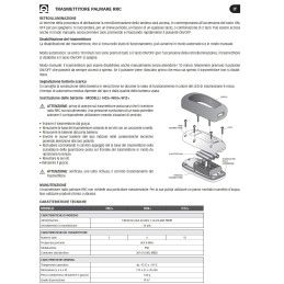 Quick RRC H02+ Trasmettitore a pulsantiera per Salpa Ancora 869Mhz