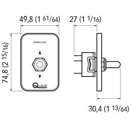 Quick WCS820 Comando da plancia UP/DOWN per salpancora QWCS820