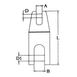 Giunto girevole in acciaio Inox 90mm per Catena 6/8mm N12401800493