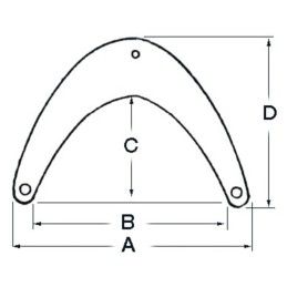 Paraprua Angolare in PVC Blu 35/26xh33/23cm con tre fori MT3800303