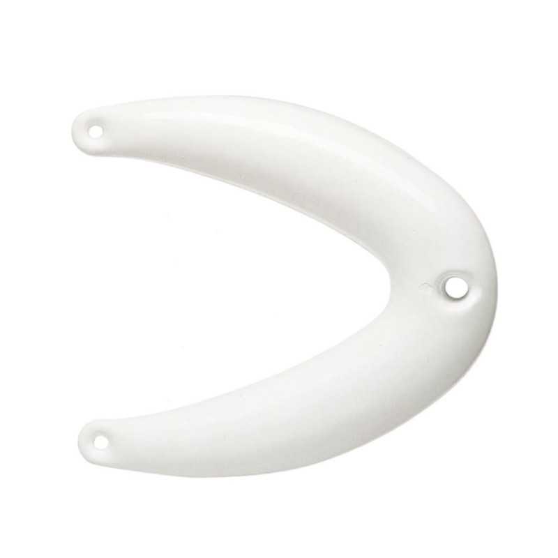 Paraprua in PVC bianco 55x51cm con tre fori N12002804176BI