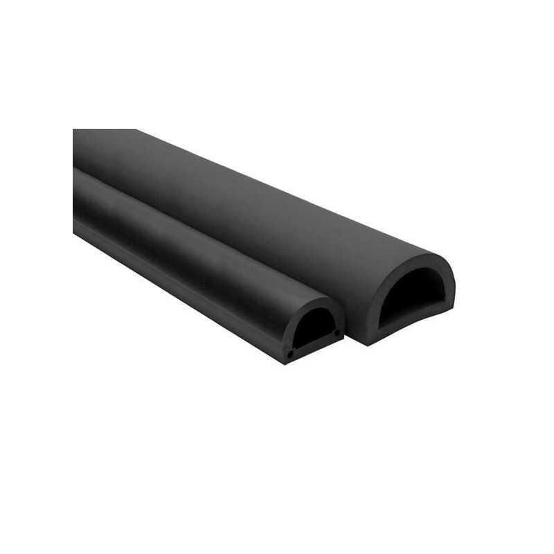 Profilo Paracolpi in PVC Nero da 3mt h60cm per banchine e pontili