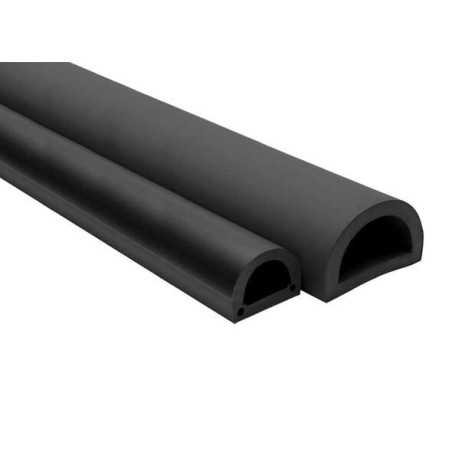 Profilo Paracolpi in PVC Nero da 3mt h60cm per banchine e pontili