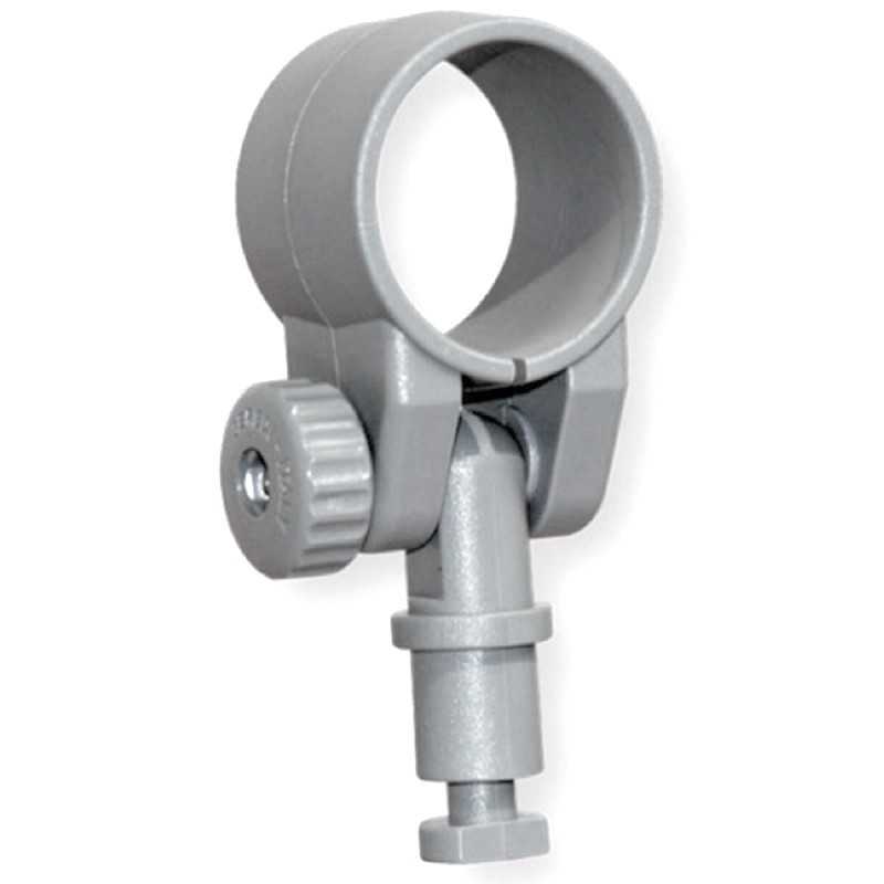 Scalmo regolabile con perno nylon Ø15mm Grigio per Remi Ø35mm