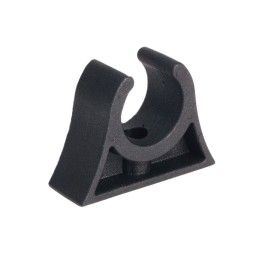 Clip nera 19/20mm per bloccaggio tubi remi bracci tendalini canne