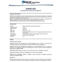 Marlin Super 505 Antivegetativa Semidura Bianco 2,5lt N712461COL478