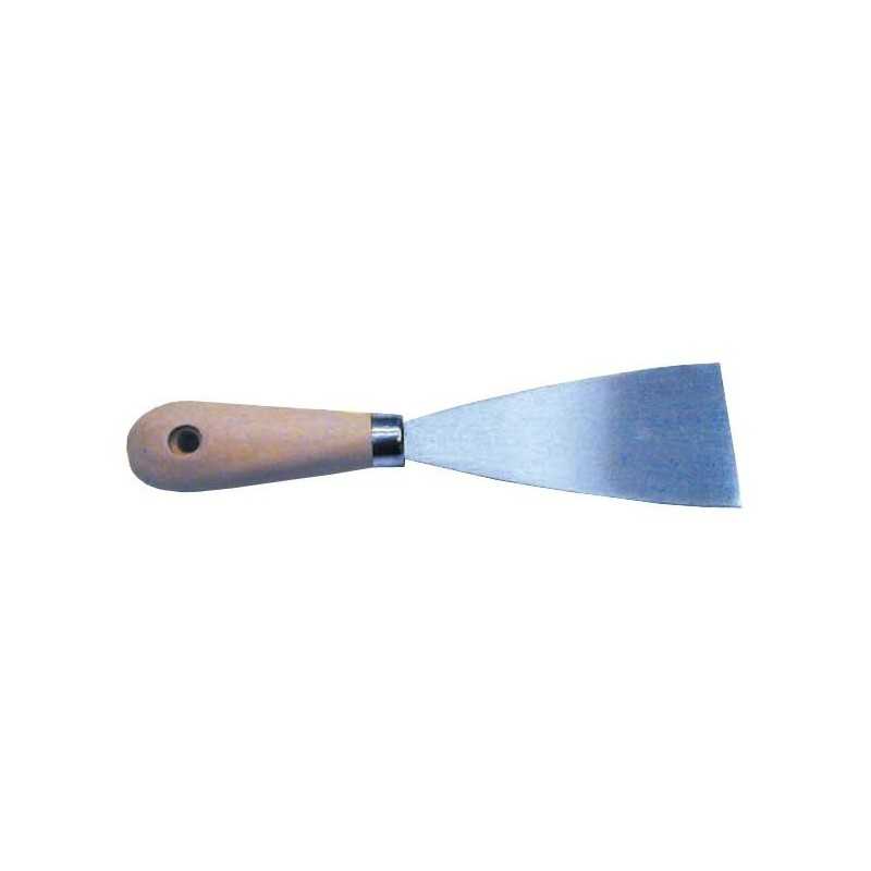 Spatola in acciaio con manico in legno L.6cm N714488COL966