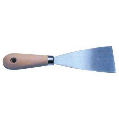 Spatola in acciaio con manico in legno L.6cm N714488COL966