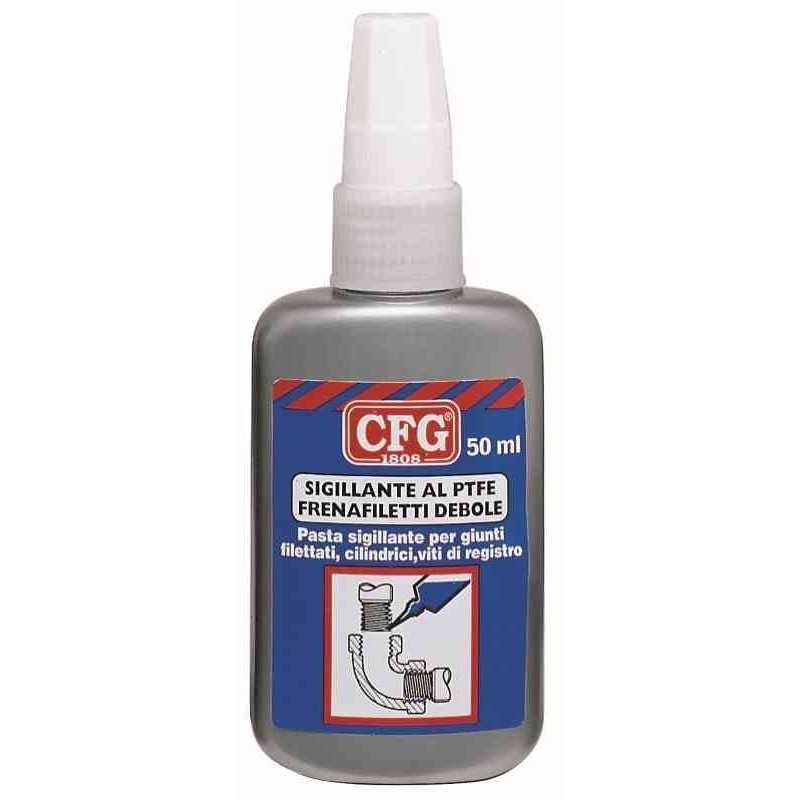 CFG Sigillante PTFE 50ml x giunti filettati cilindrici viti registro