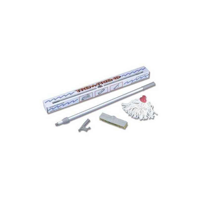 Kit Pulizia 4 pezzi con Mezzo Marinaio Telescopico da 120-215cm