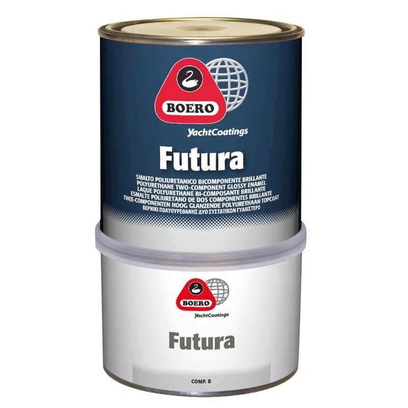 Boero Futura Smalto Poliuretanico Brillante A+B 201 Nero 0,75Lt