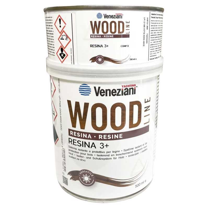 Veneziani Resina 3+ Wood A+B 750ml Protegge Legno N709473COL227