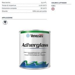 Veneziani Adherglass Primer ancorante per vetroresina 750ml Rosa 372