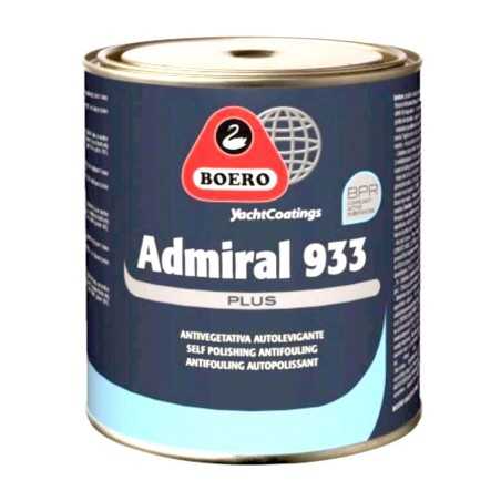 Boero Admiral 933 Plus Antivegetativa Autopulente 2,5Lt 201 Nero