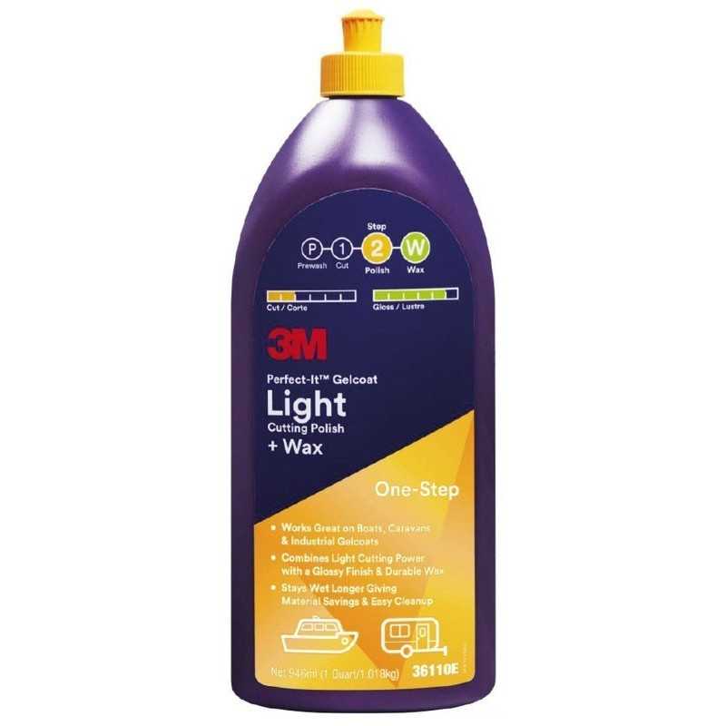 3M Light Cutting Compound + Wax Polish per leggere ossidazioni 946ml