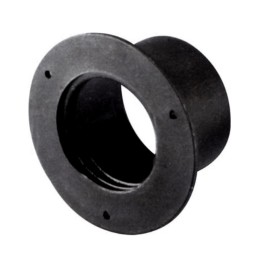 Boccola in plastica nera per raccordo tubo PVC flessibile