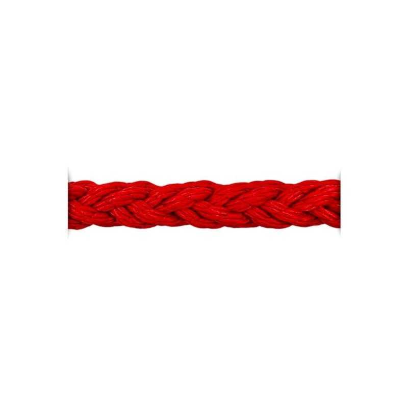 Armare Square Line 8 lignoli poliestere Rosso Ø10mm Bobina 100m