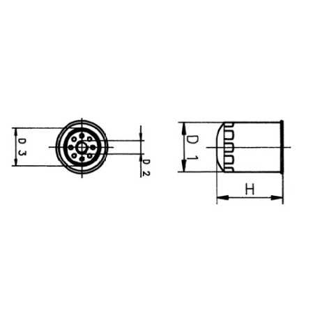 Filtro olio avvitabile FO102 N81951623016